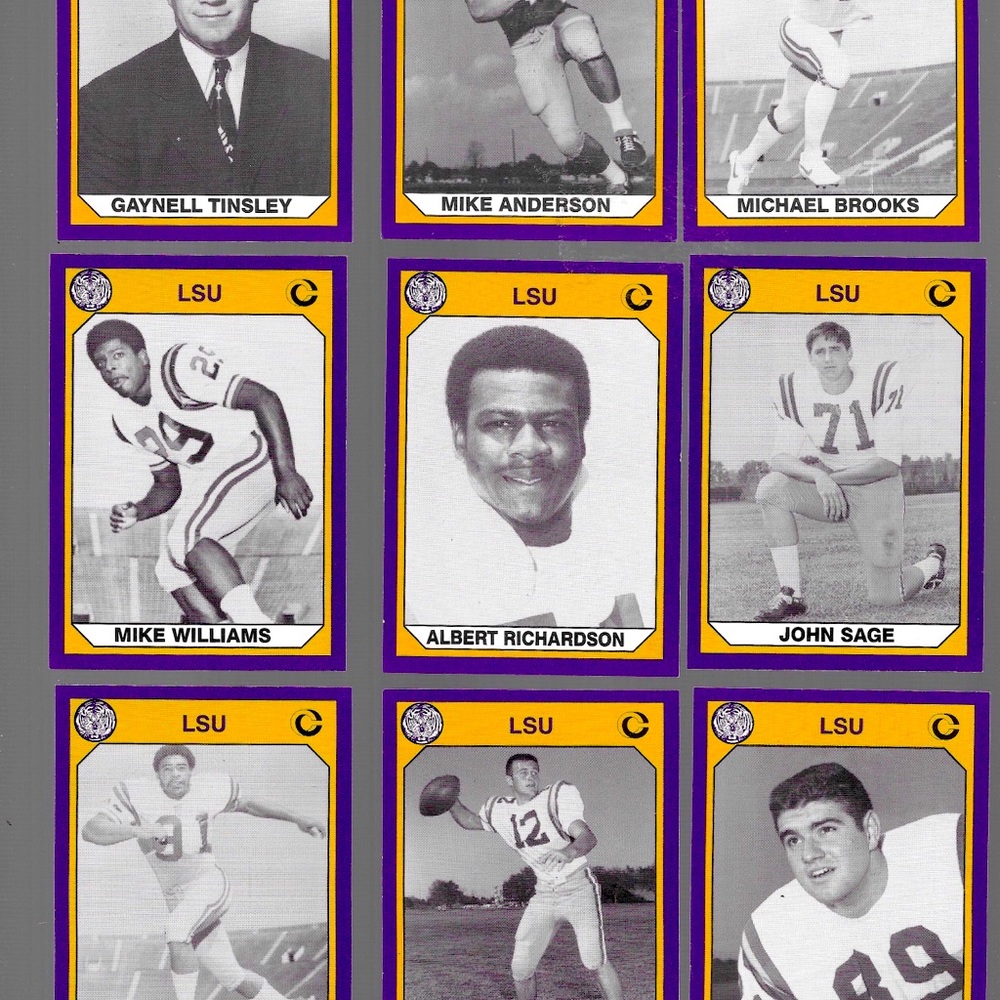 9 Vintage LSU Tigers Football Cards 🏈🐅
